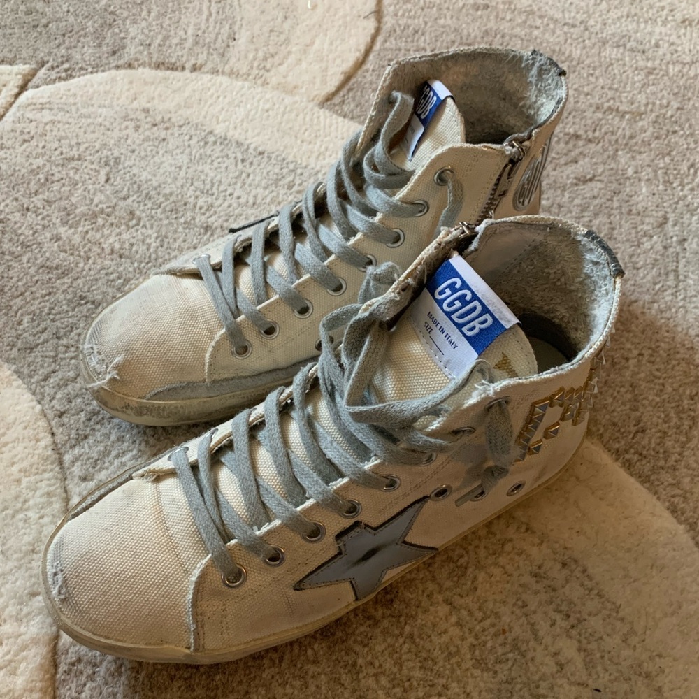 GGDB Francy Stud Logo High Top Sneakers